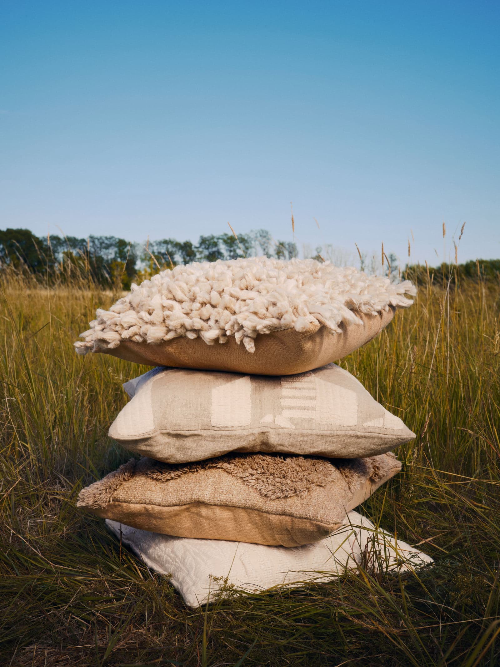 Malai Kirjailtu tyynyliina - Harmaa 3 - Indiska