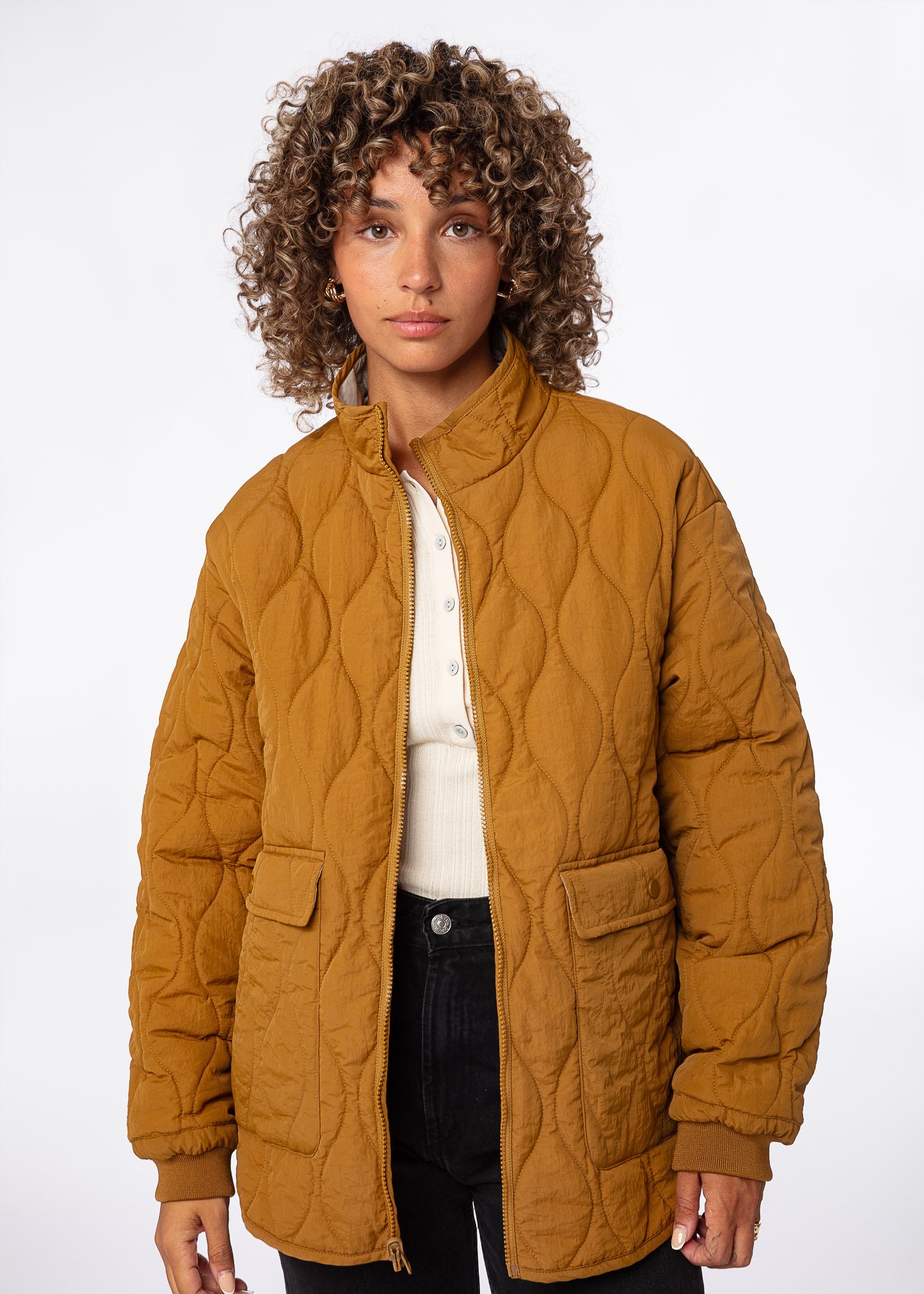 Quilted reversible jacket thumbnail 1