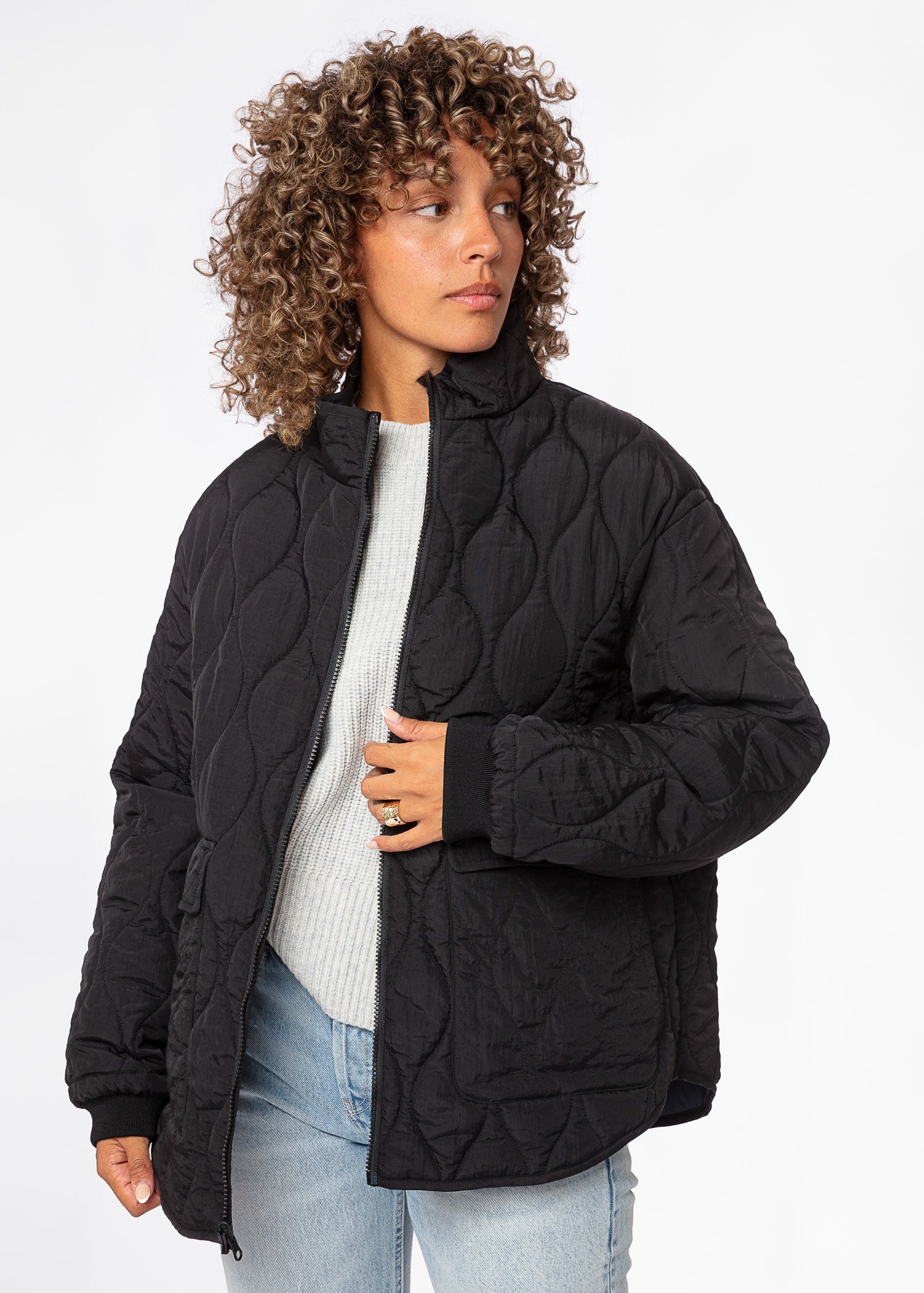 Quilted reversible jacket thumbnail 1