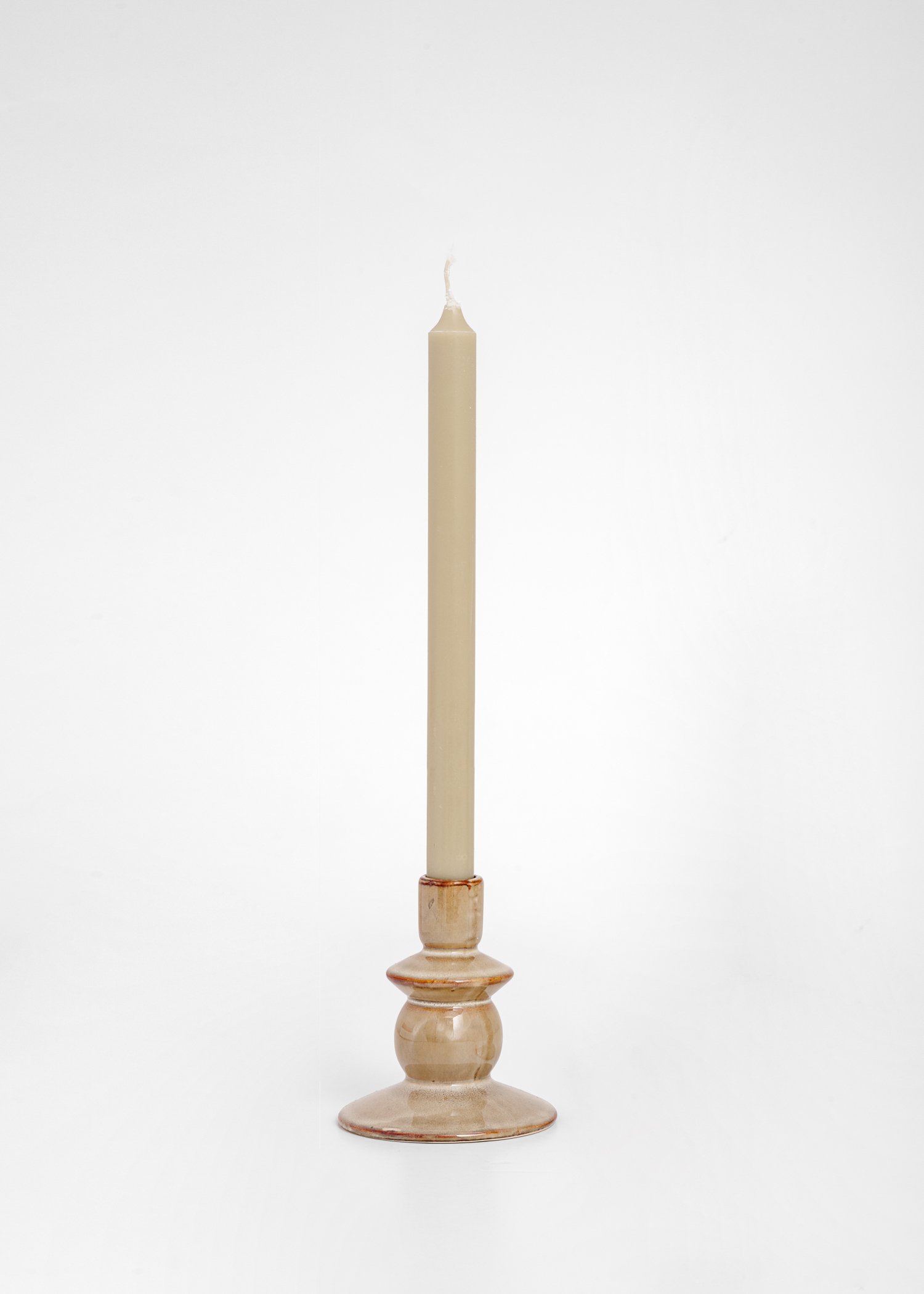 Brown decorative candle holder