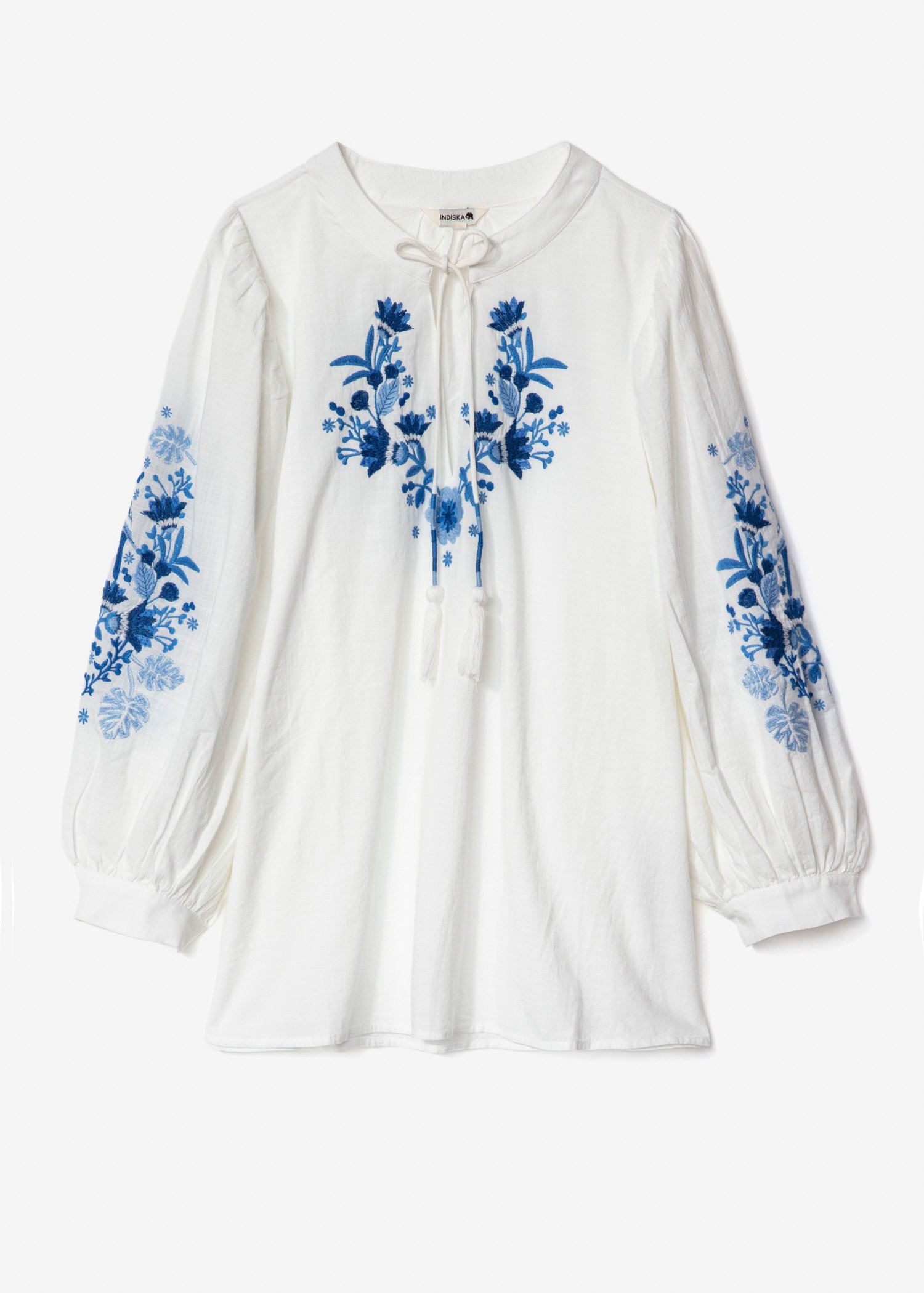 Embroidered puff sleeve blouse thumbnail 6