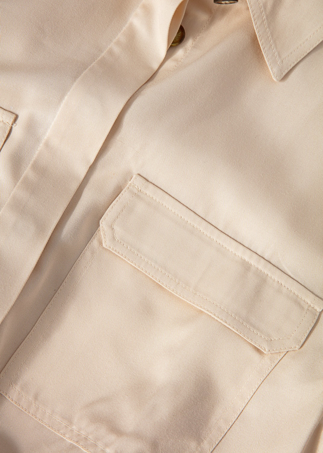 Beige modal tencel shirt thumbnail 7