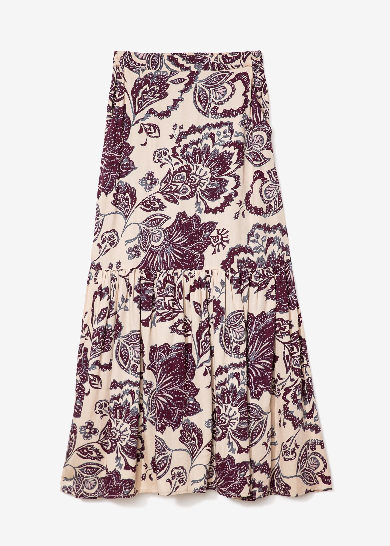 Paisley patterned wine red skirt thumbnail 5