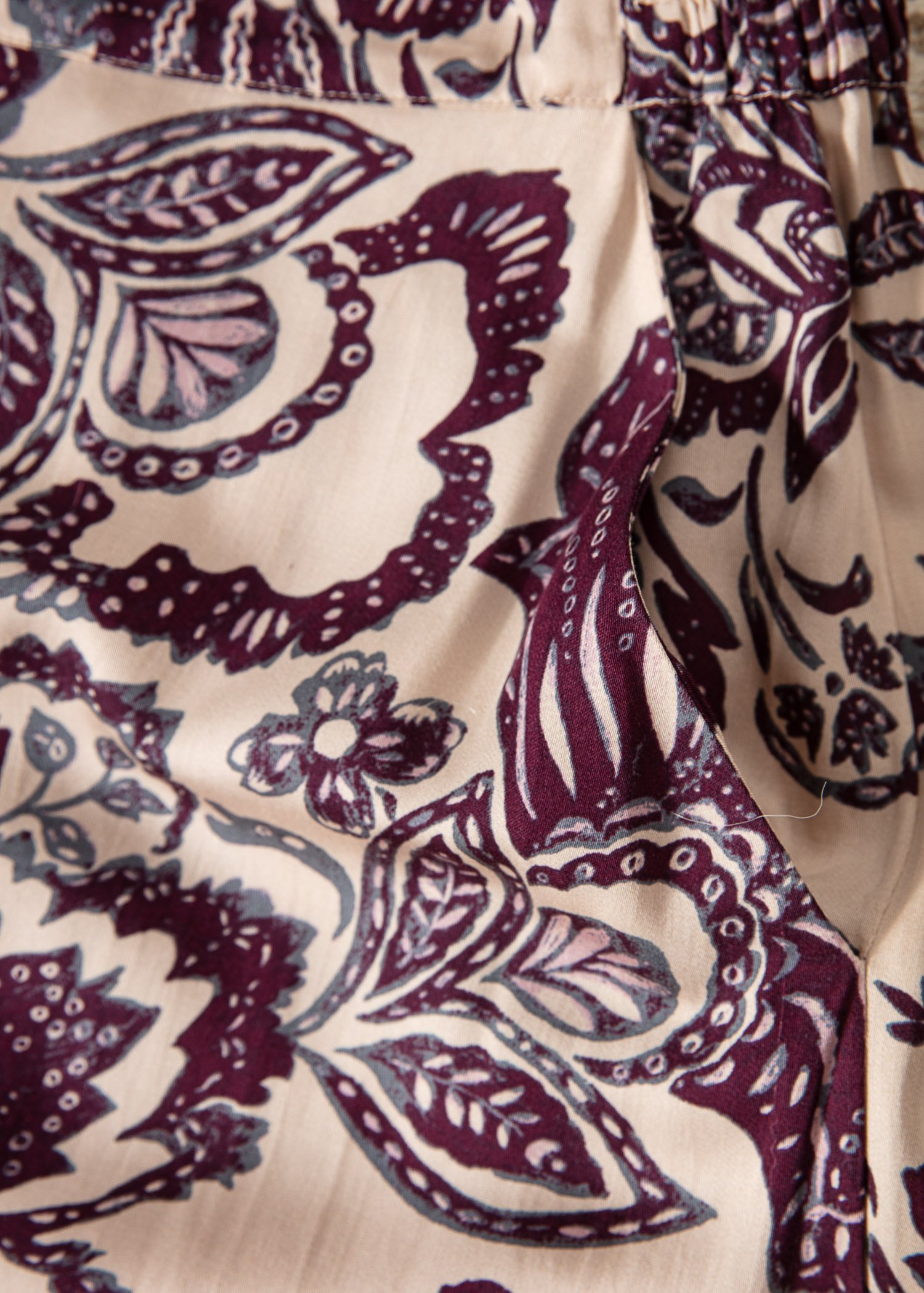 Paisley patterned wine red skirt thumbnail 7