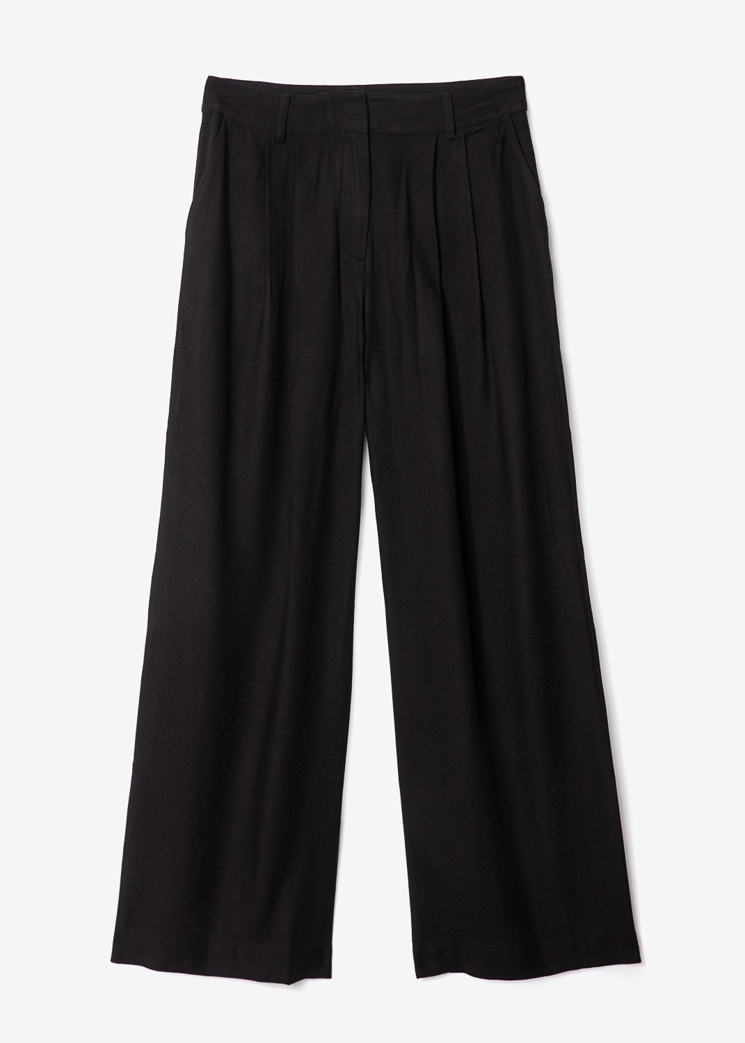 Black high waisted trousers