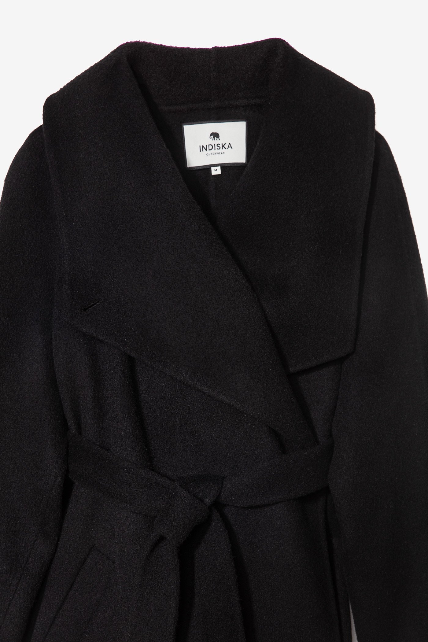 Black wool coat thumbnail 7