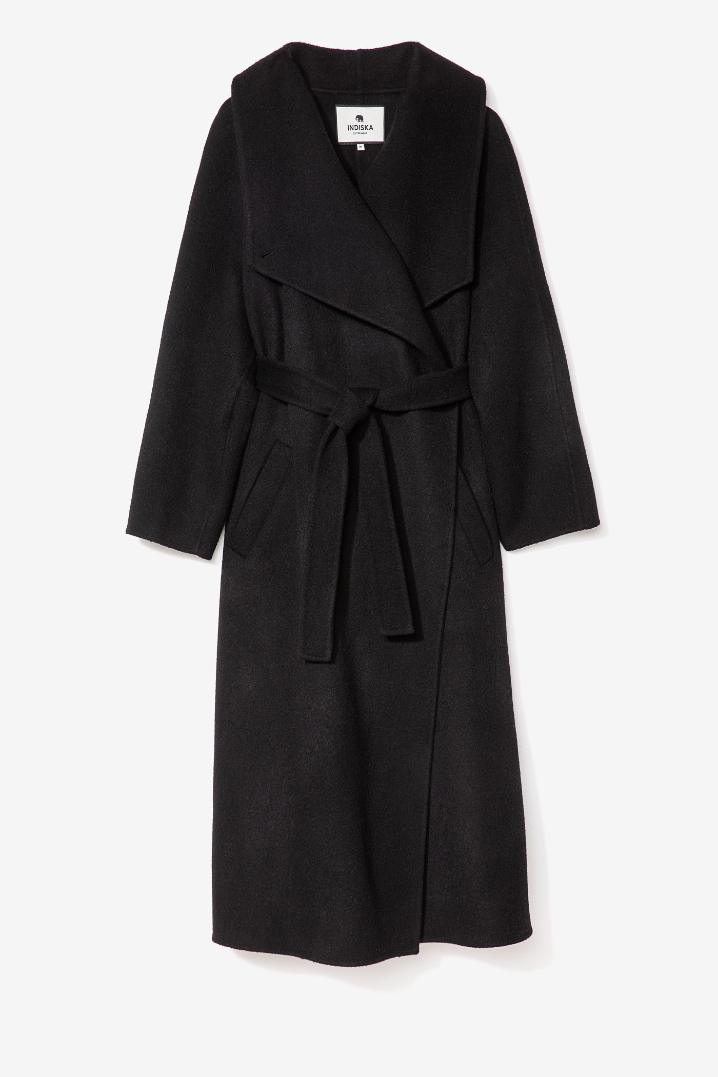 Black wool coat thumbnail 11