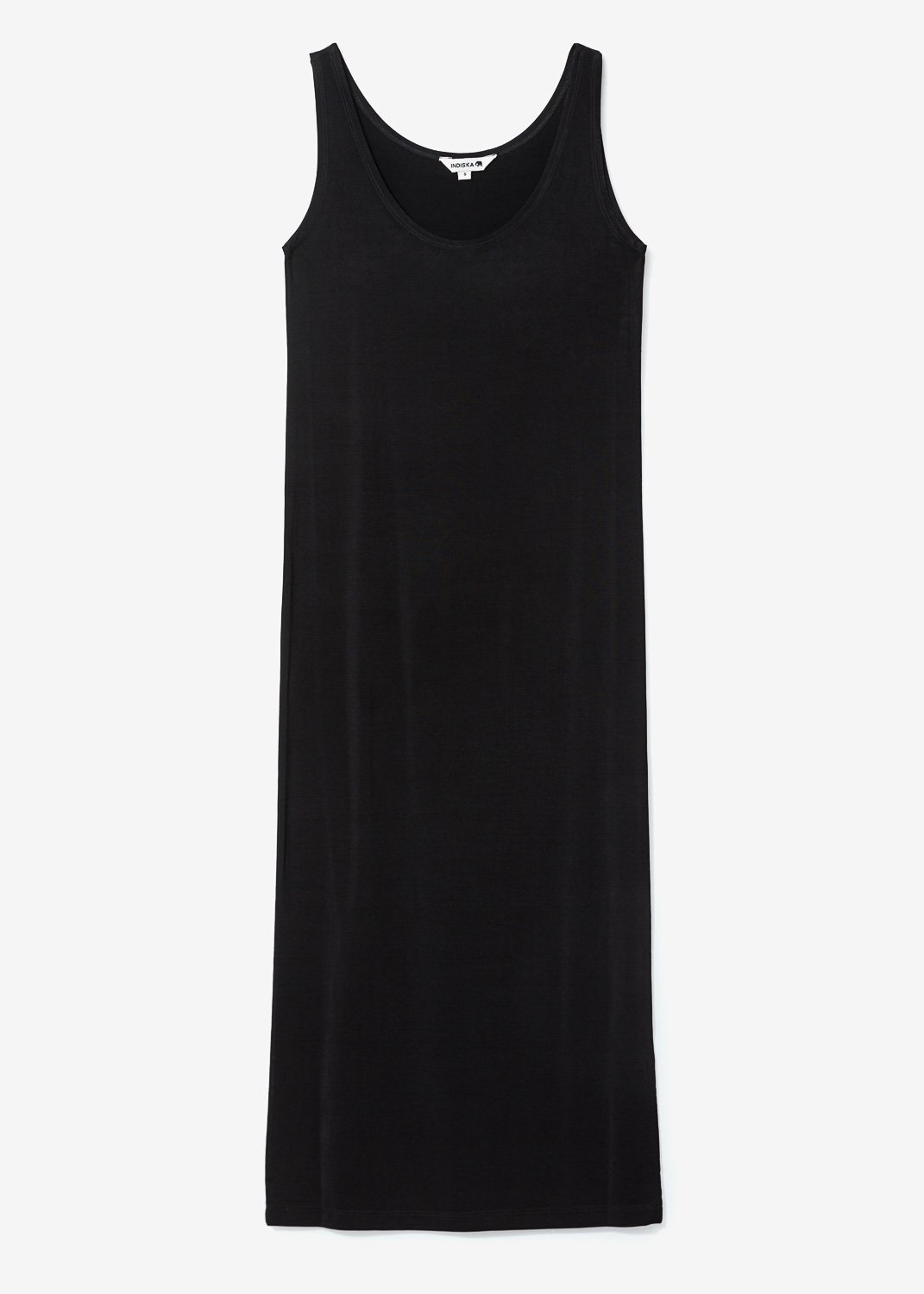 Black long basic dress thumbnail 1