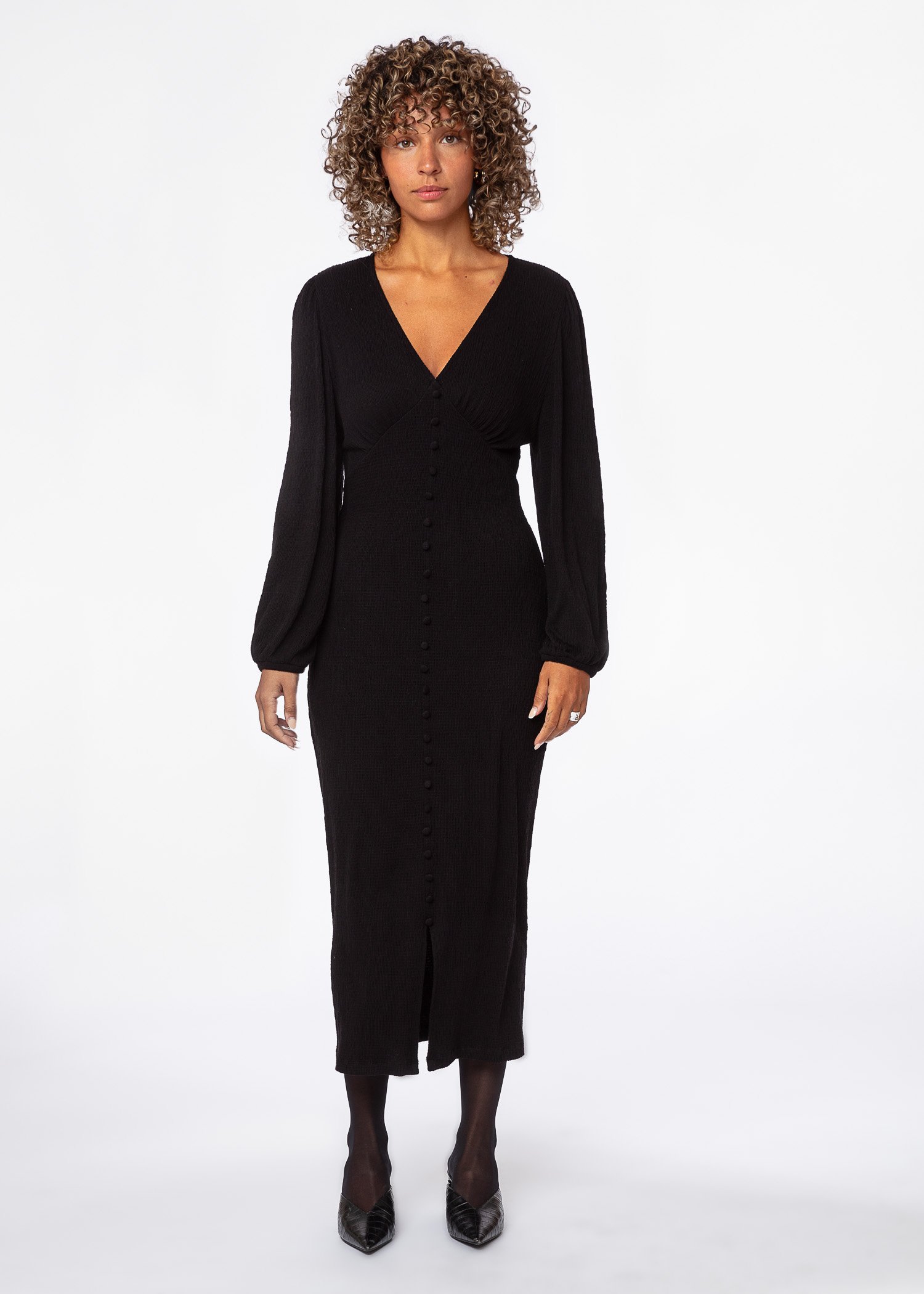 Black long sleeved dress