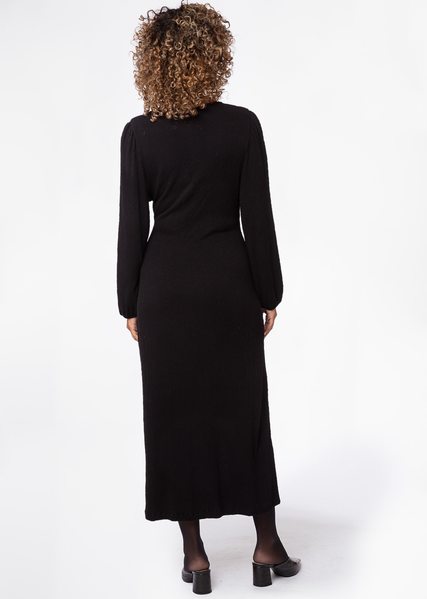 Black long sleeved dress thumbnail 2