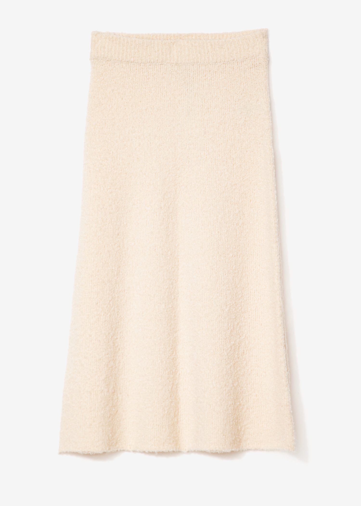 White knitted midi skirt thumbnail 5