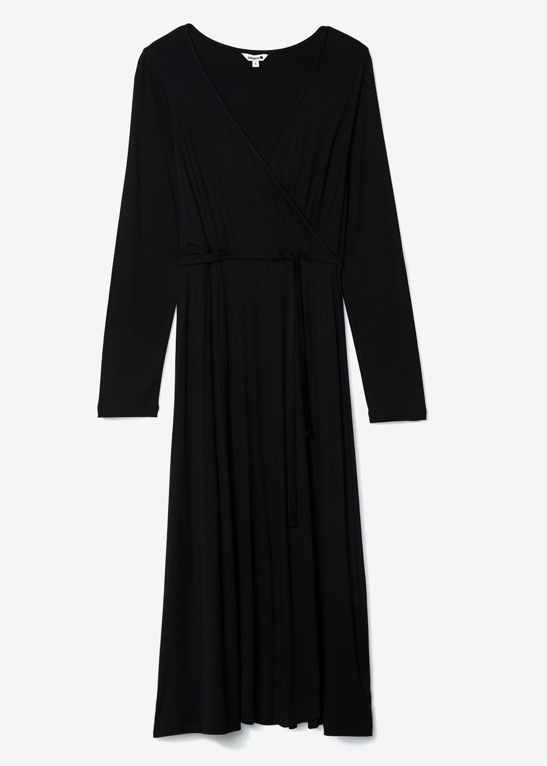 Black wrap dress thumbnail 3