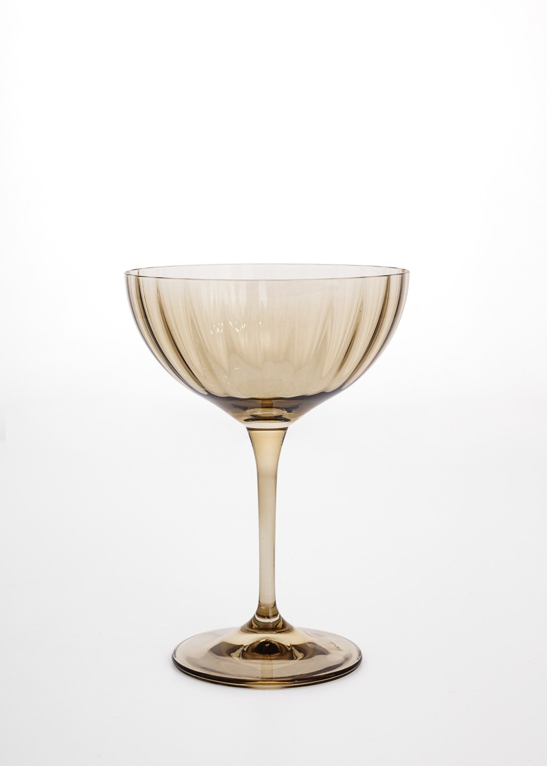 Wave texture champagne glass