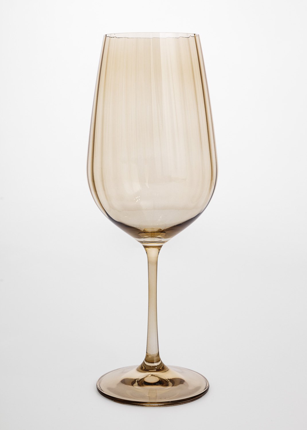 Wave red wine glass