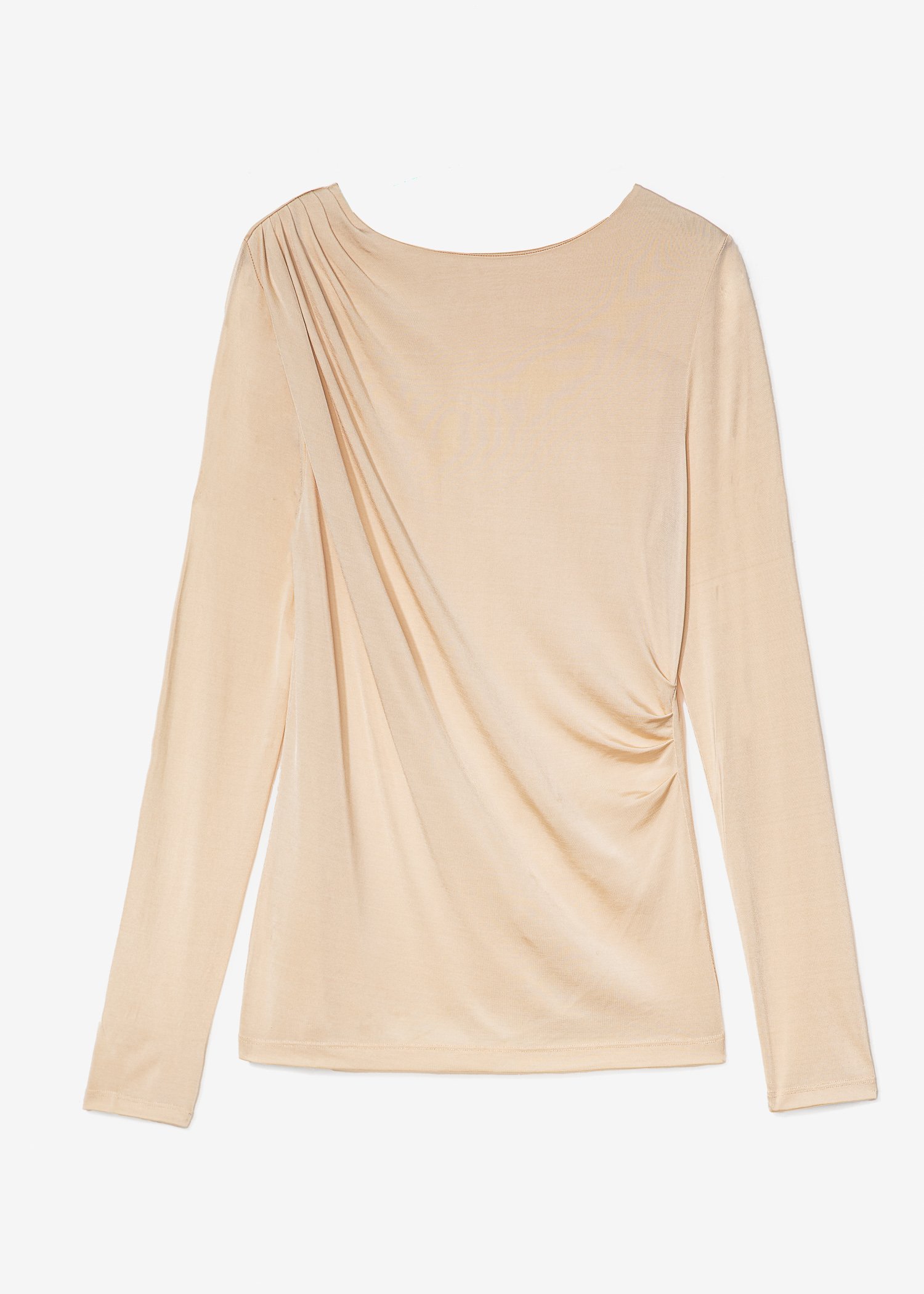 Draped long sleeve top thumbnail 4