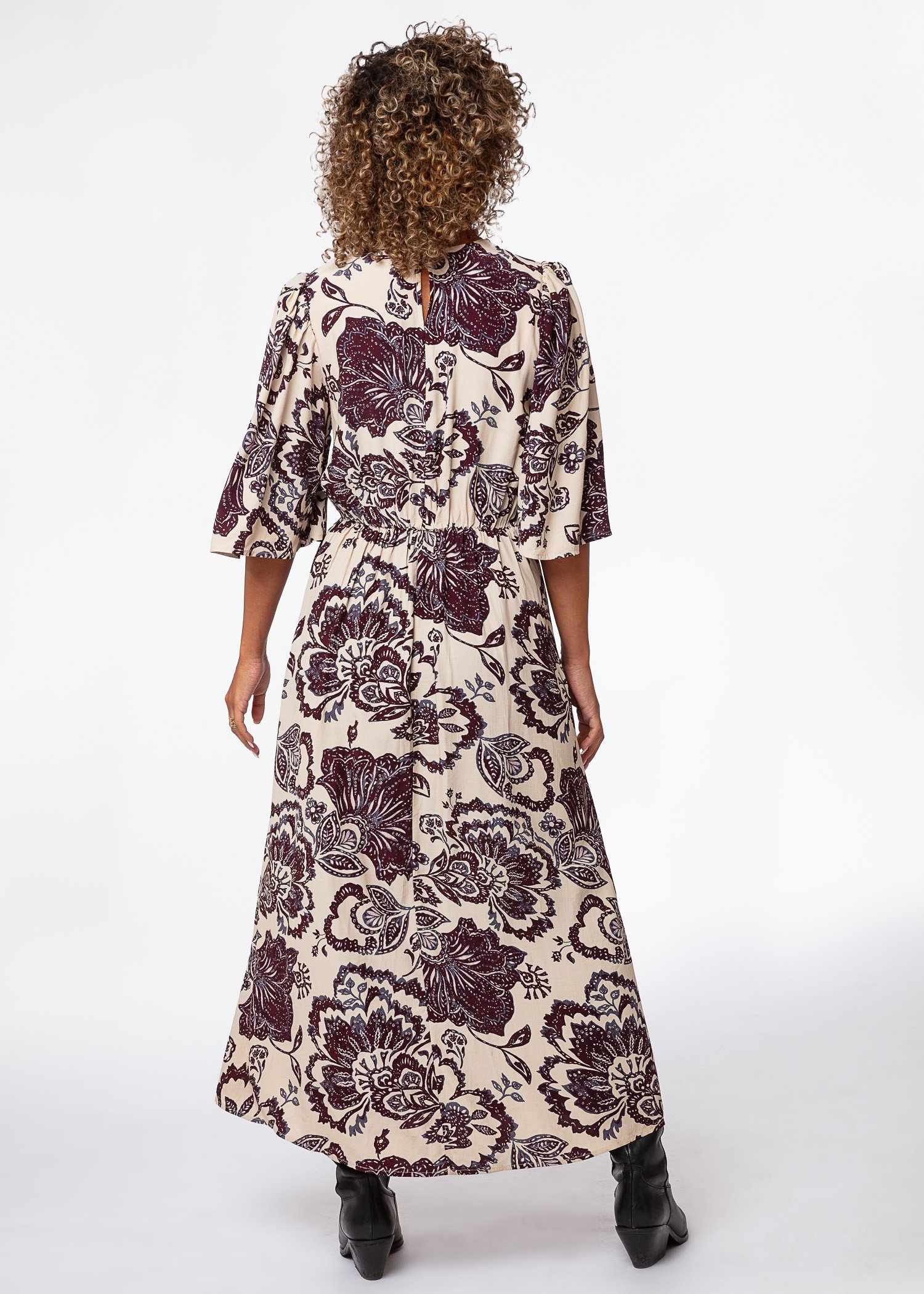 Paisleypatterned long dress thumbnail 4