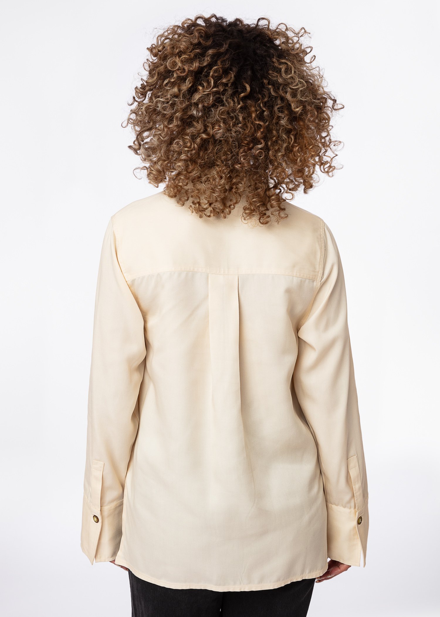 Beige modal tencel shirt thumbnail 9