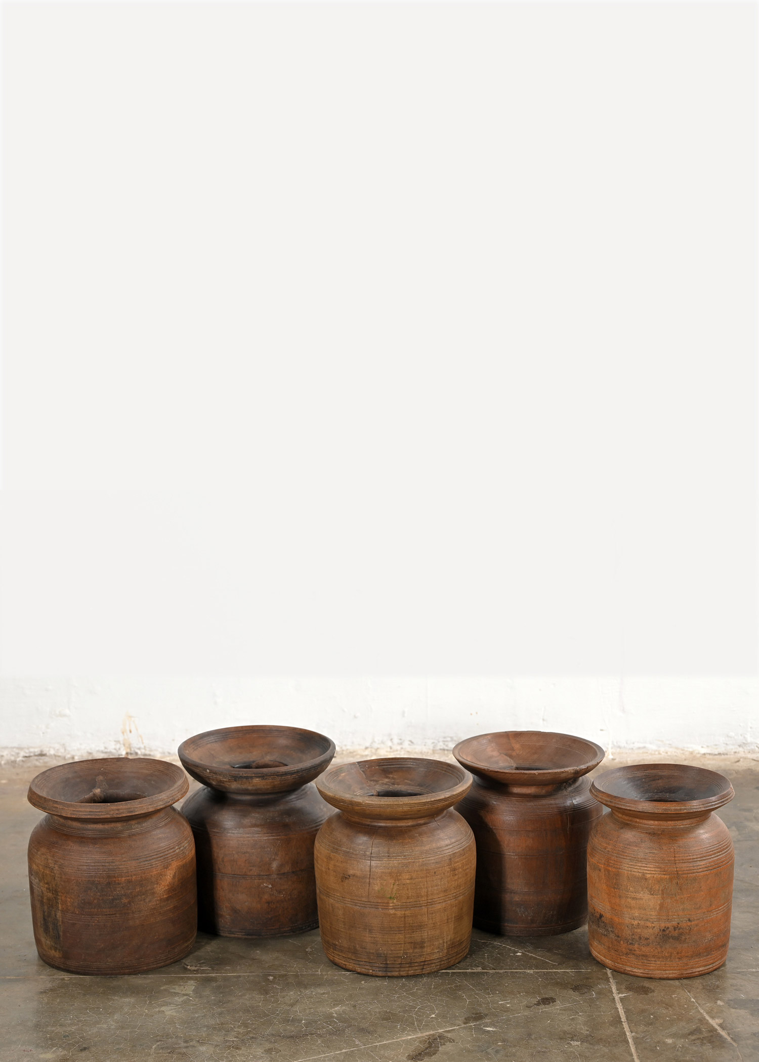 Vintage wood urn thumbnail 1