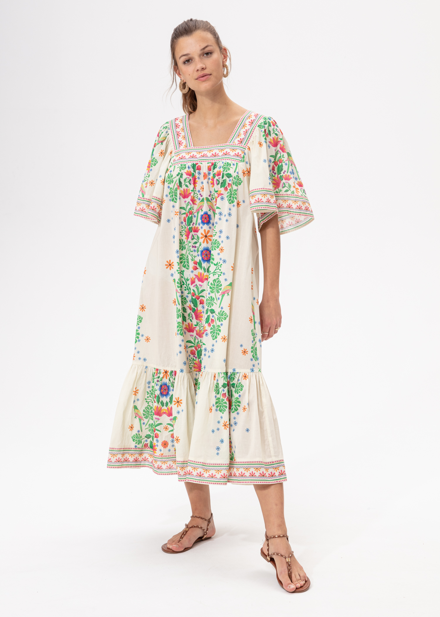 Cotton floral dress | Indiska.com